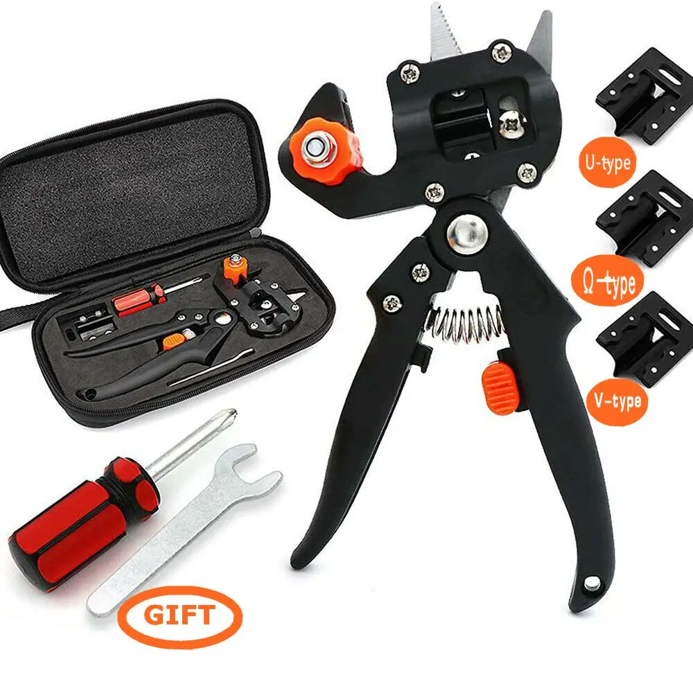 Grafting Pruner Scissor Garden Tools Multi-Function Knife Fruit Tree Vaccination Bud Cutter 3 Styple Blade enxertia | Инструменты