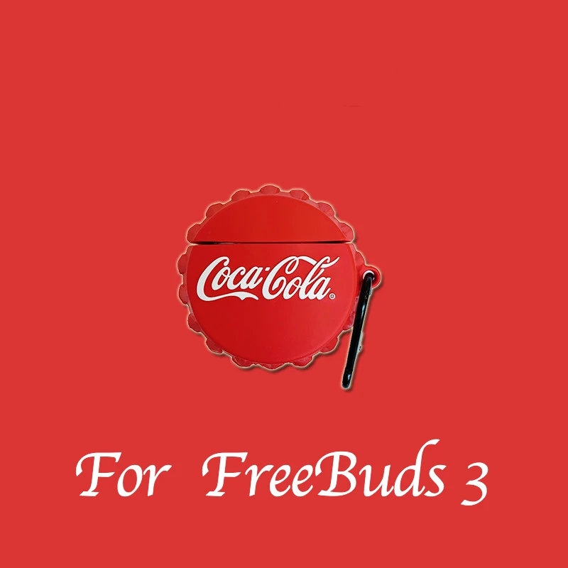 Чехол Auroras для FreeBuds 3 крышка в виде бутылки колы дизайнерский чехол с полным