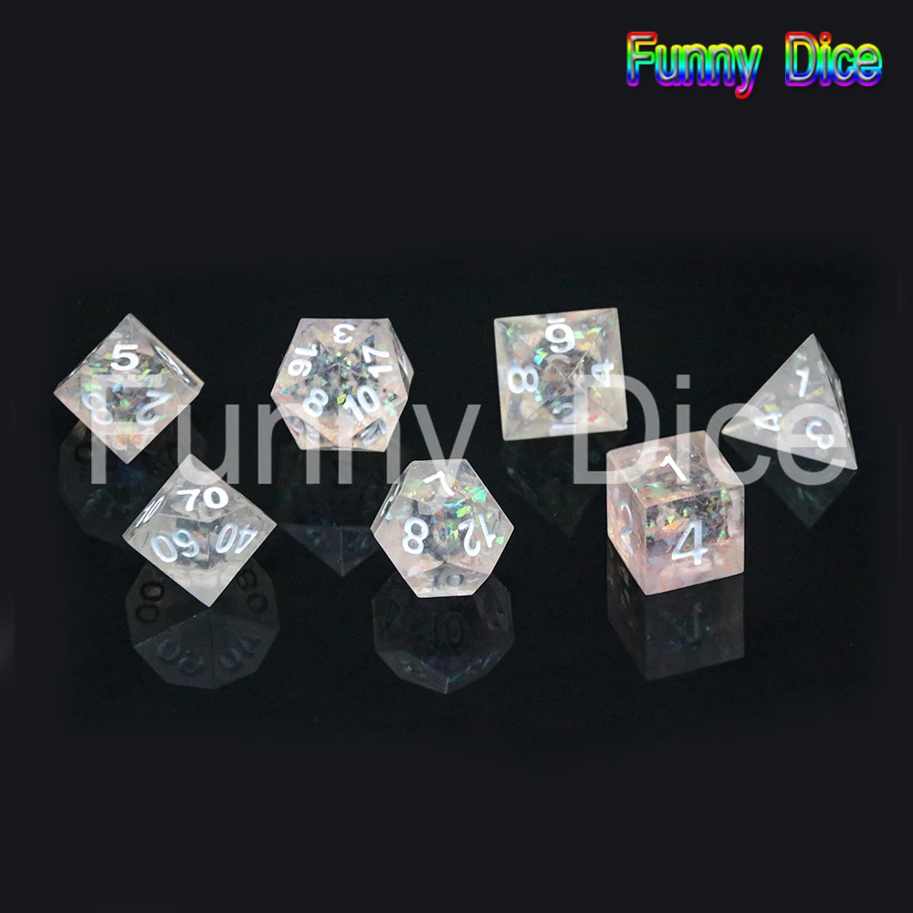 Высший сорт ручной работы Красочные острые края и красивые кости набор 7