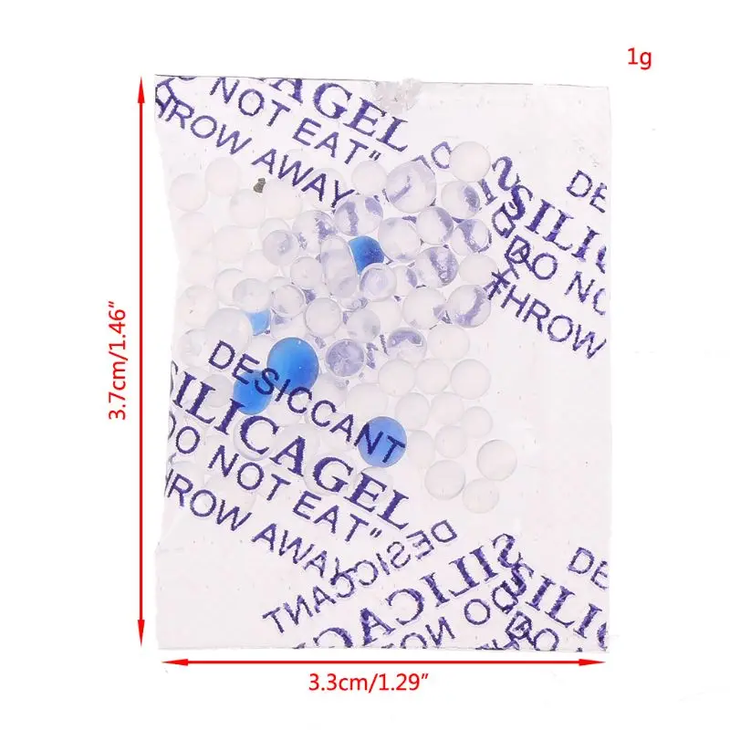 100 упаковок 1 г нетоксичный влагопоглотитель из силикагеля |