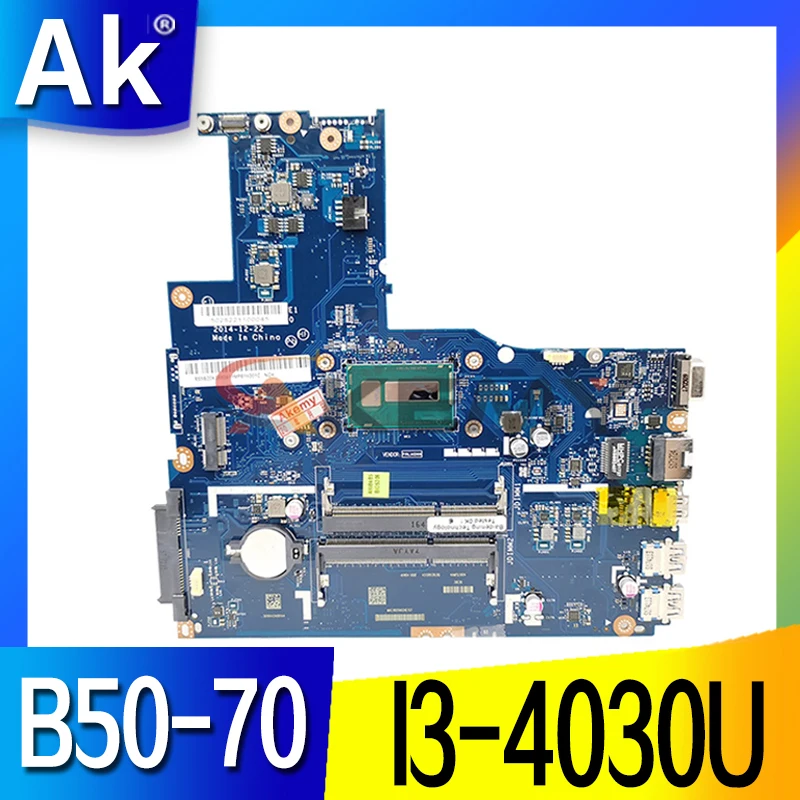 FRU:5B20G46170 для Lenovo B50 70 материнская плата ноутбука ZIWB2/ZIWB3/ziwe1LA B092P SR1EN I3 4030U DDR3L 100%