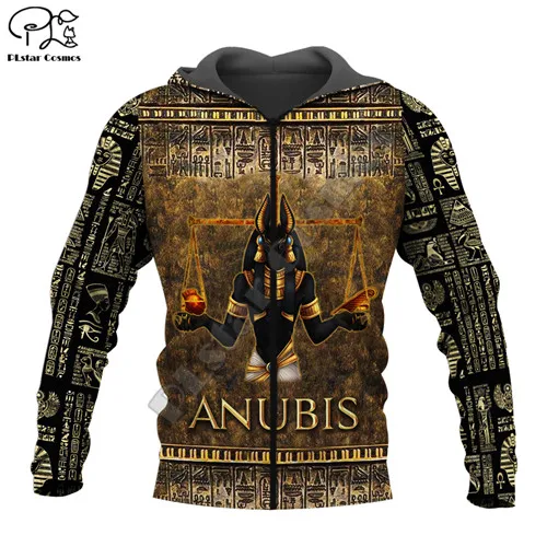 

PLstar Cosmos God of The Egyptian Egypt Ancient Symbol Anubis Face NewFashion Funny 3DPrint Zipper/Hoodies/Sweatshirts/Jacket 10