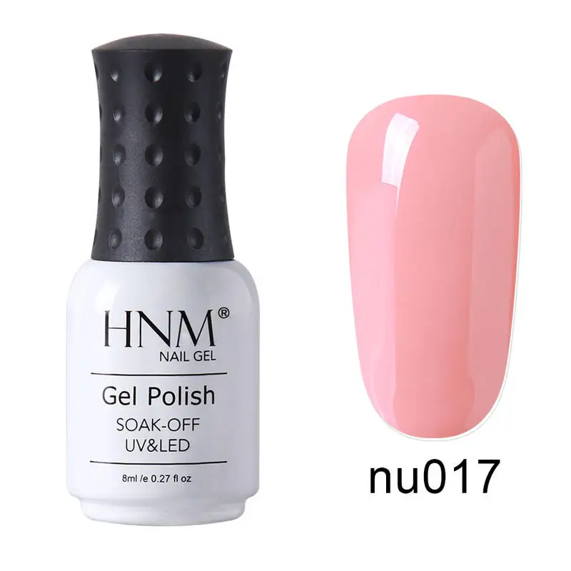 HNM телесного цвета 12 Цветов! Полупостоянная Гибридный Лаки УФ гель для ногтей