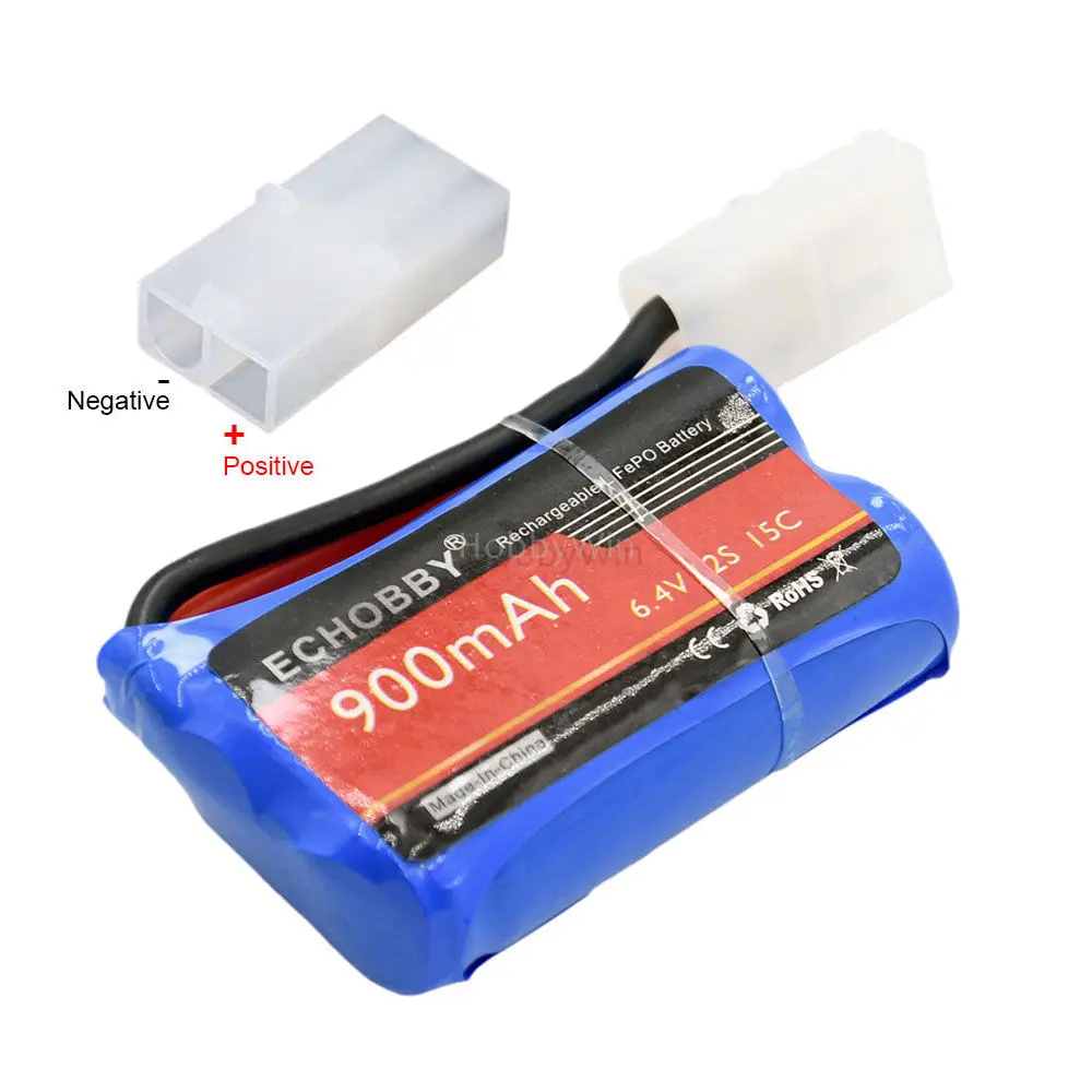 

2S 6.4V 900mAh LiFe Battery KET-2P female plug for RC Model Car Truck Racing Speed Boat