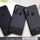 Чехол Mofi для Xiaomi Redmi Note 8T, чехол-накладка для Xiaomi Redmi Note 8 Pro, тканевый чехол-накладка, защита ткани, темный чехол для Redmi Note 8