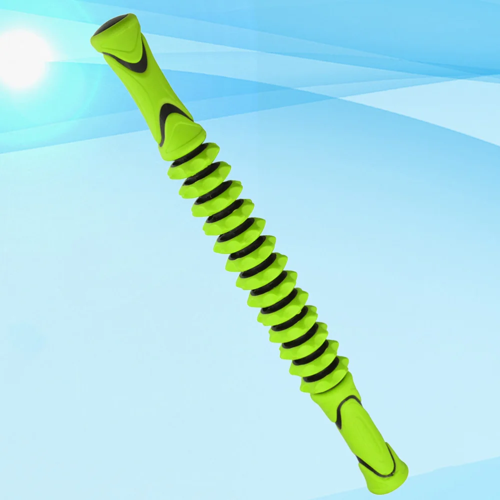 

1PC Muscle Relaxing Roller Rolling Stick Gear Massaging Rod Yoga Accessory for Home Shop Random Color