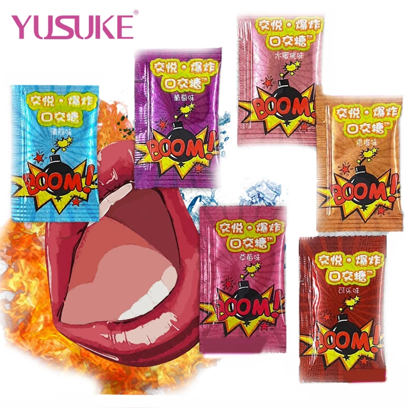 Blowjob Oral Sex Candy 5pcs Explosive Eatable Popping Boom Ice Stimulation Toys For Couples Adult18 Games Shop | Красота и здоровье