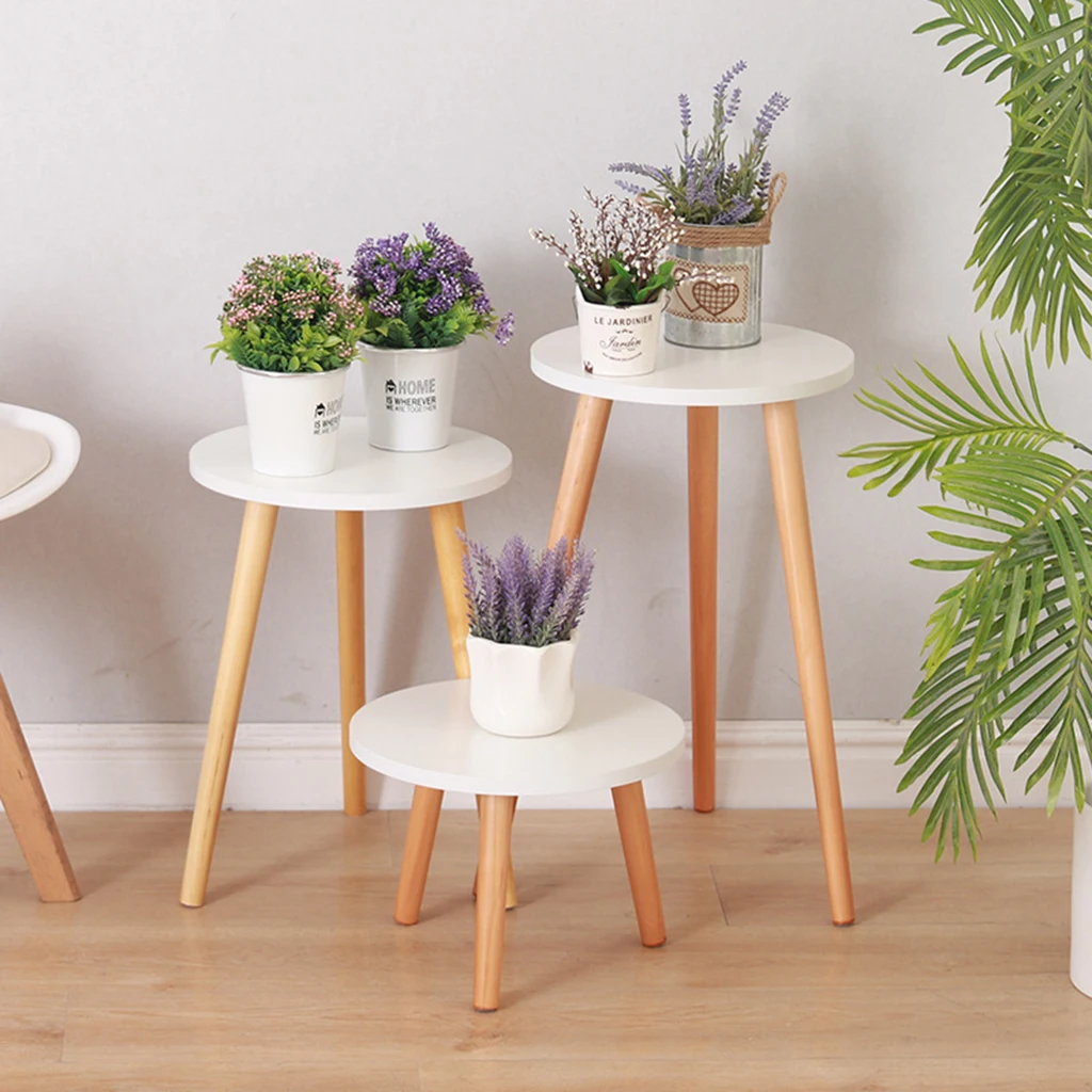 Подставка для комнатных растений деревянная подставка Круглый держатель | Дом и