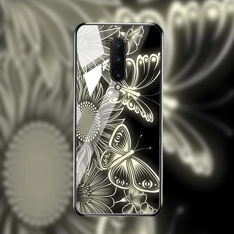 M023 Чехол из закаленного стекла для Oneplus 7T 7 Pro чехол s On для One plus 7T 7 Pro Чехол Coque Funda Bumper Coque для OnePlus 7 Pro - Цвет: M023