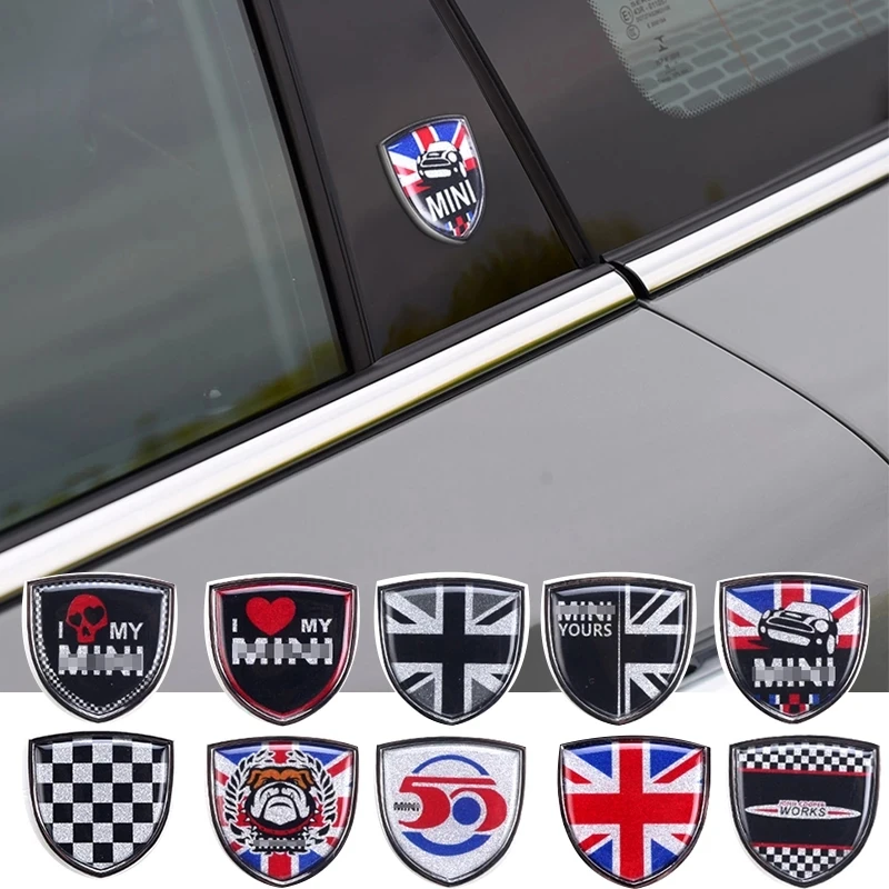 

Car Metal Emblem Badge Stickers Decals for Mini BMW Cooper Countryman Clubman F54 F55 F56 R55 R56 R60 F60 Car Accessories Paste