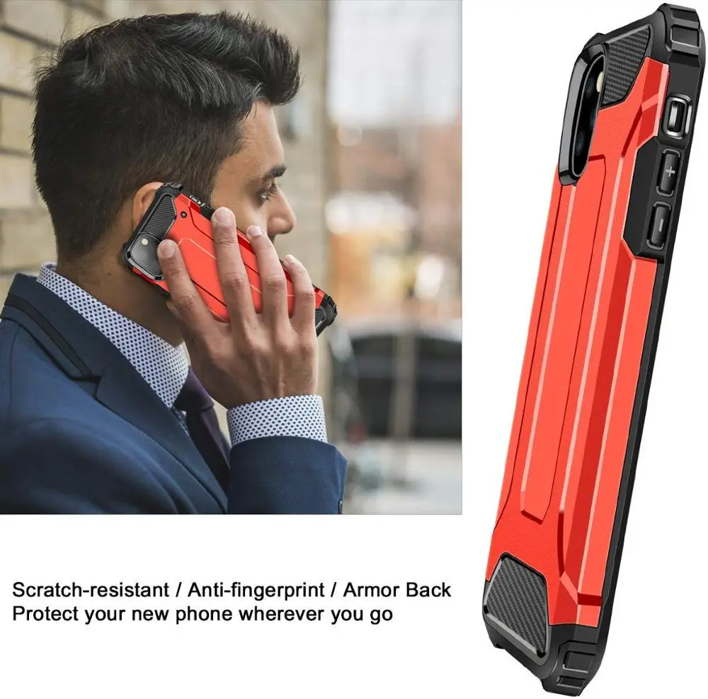 10Pcs Armor Cases For iPhone 12 Mini 11 Pro XS Max XR X 8 Plus 7 7S 6 6S 5 5S SE 2020 Shockproof Case Hybrid Dual Layer Cover | Мобильные