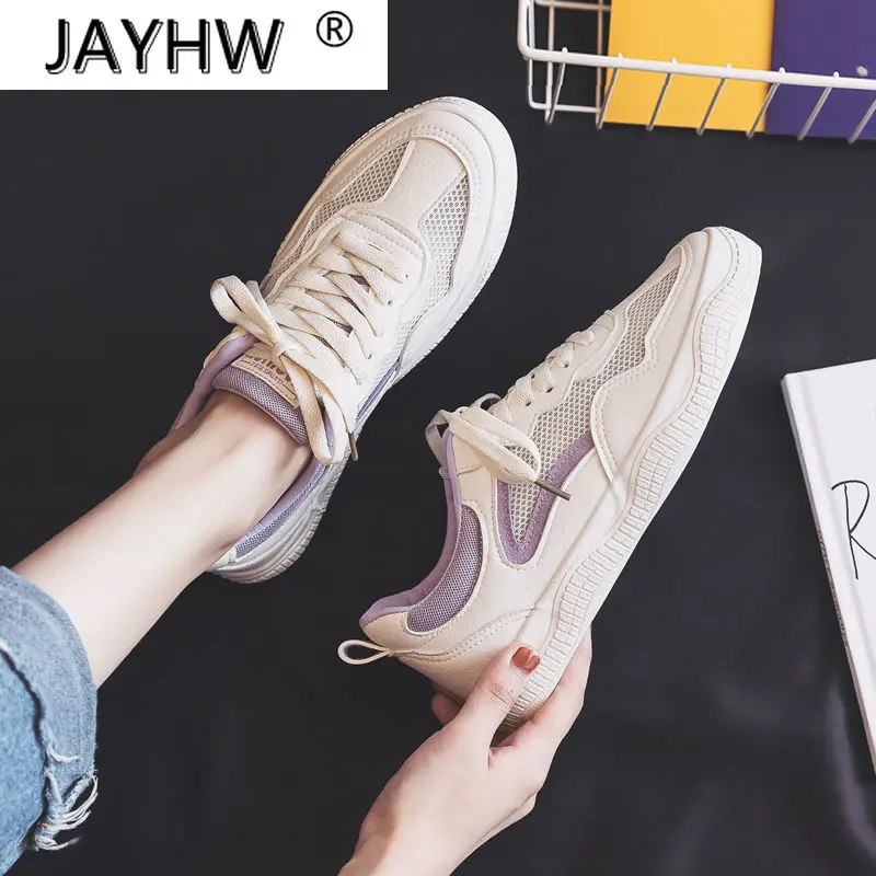 

2021 new women's shoes all-match student breathable mesh panel shoes summer canvas casual white shoes zapatos de mujer