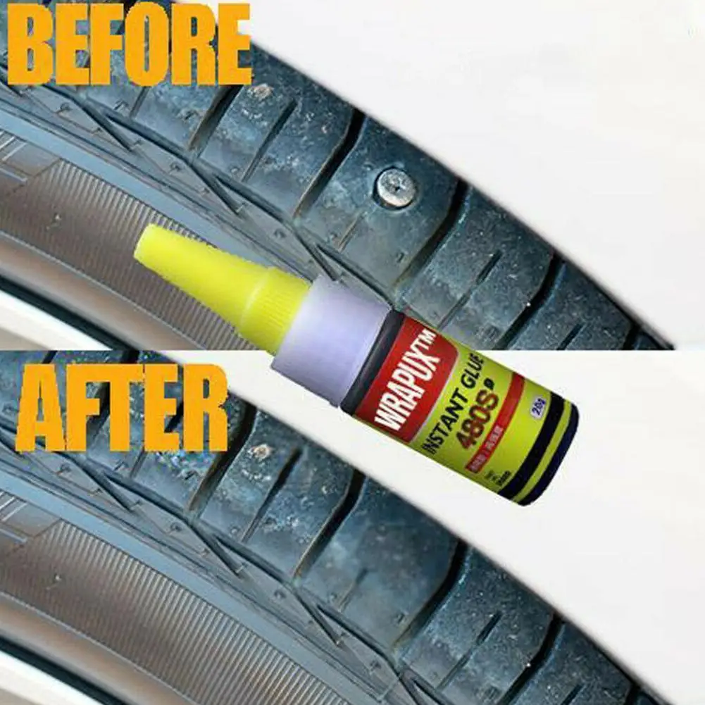 

1pc Bike Car Tire Glue Automobiles Repair Tools Tyre Repair Tire Waterproof Inner Glue Effective Tire Rubber Patch Puncture Q5A4