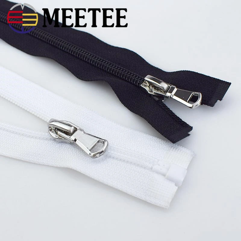4 шт. Meetee 5 # нейлоновые молнии 40/60/70 см молния с открытым концом для закрытия шитья