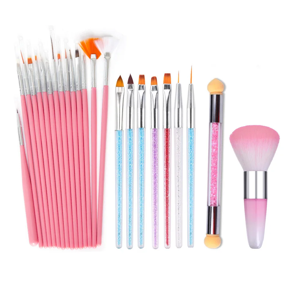 Набор кистей для маникюра с УФ-гелем рисования |