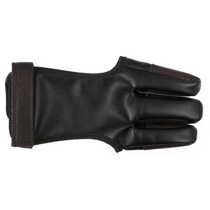 

Glove Finger Guard PU Leather Three-Finger Guard Bow and Arrows Protector Archery Accessories