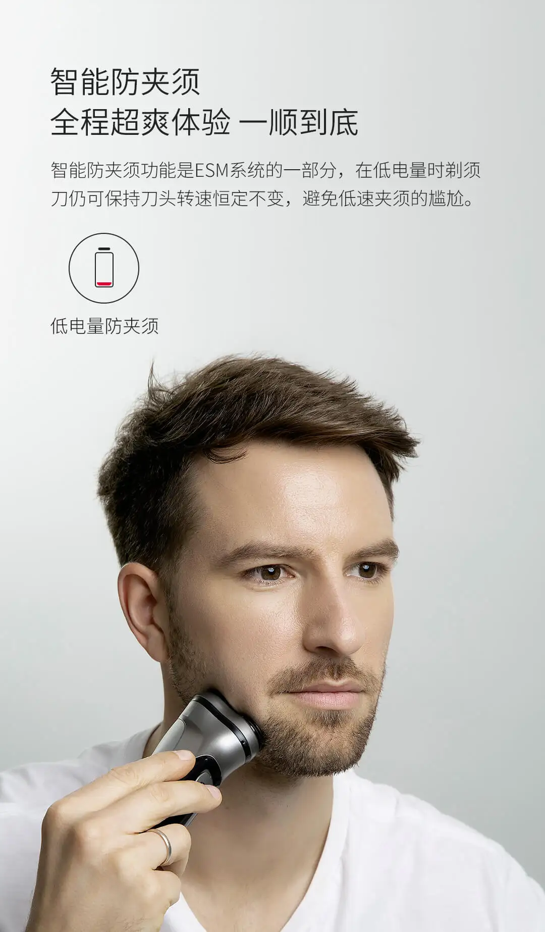 Xiaomi Enchen BlackStone перезаряжаемая электробритва 3D Тройная плавающая головка лезвия бритвенные бритвы для мужчин триммер для бороды Mach