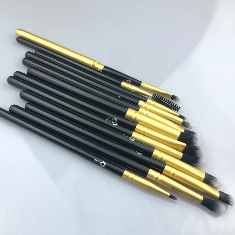 Набор черных/золотых профессиональных кистей для макияжа глаз GK 13 шт. кисти теней
