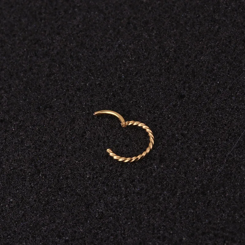 

1Pc 6/8/10/12mm Stainless Steel Nose Piercing Body Jewelry Part Nose Hoop Nostril Nose Ring Tiny Helix Cartilage Tragus Rings
