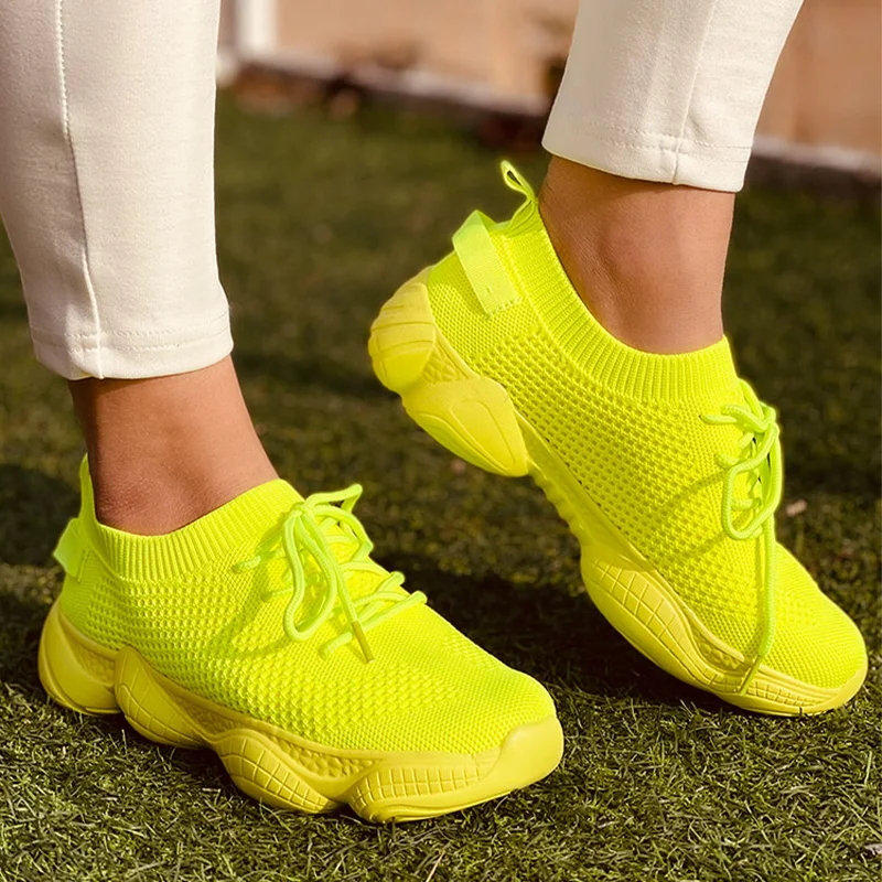 

2021 Spring Women's Sneakers Flat Shoes Woman Lace Up Breathable Air Cushion Casual Female Shoe Comfort Solid Ladies Footwear