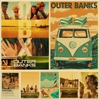 Постер внешних банков для ТВ-сериала Приключения, аниме печать на холсте в стиле ретро, плакаты для рисования, декор для гостиной, Настенная картина