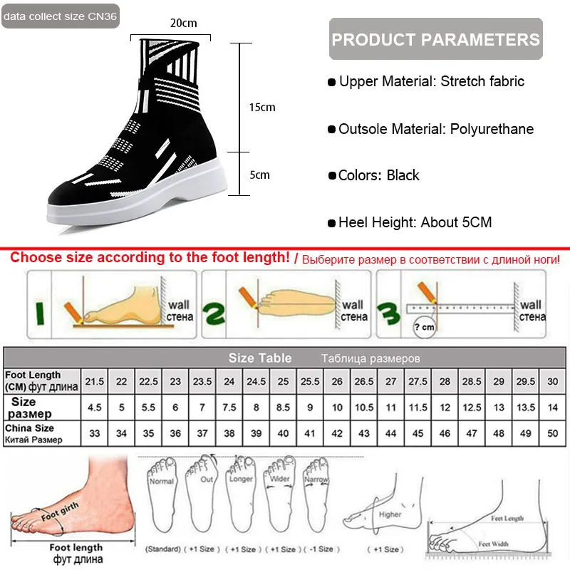 Phoentin/черный и белый носок женские ботинки коллекция 2019 года ботильоны из