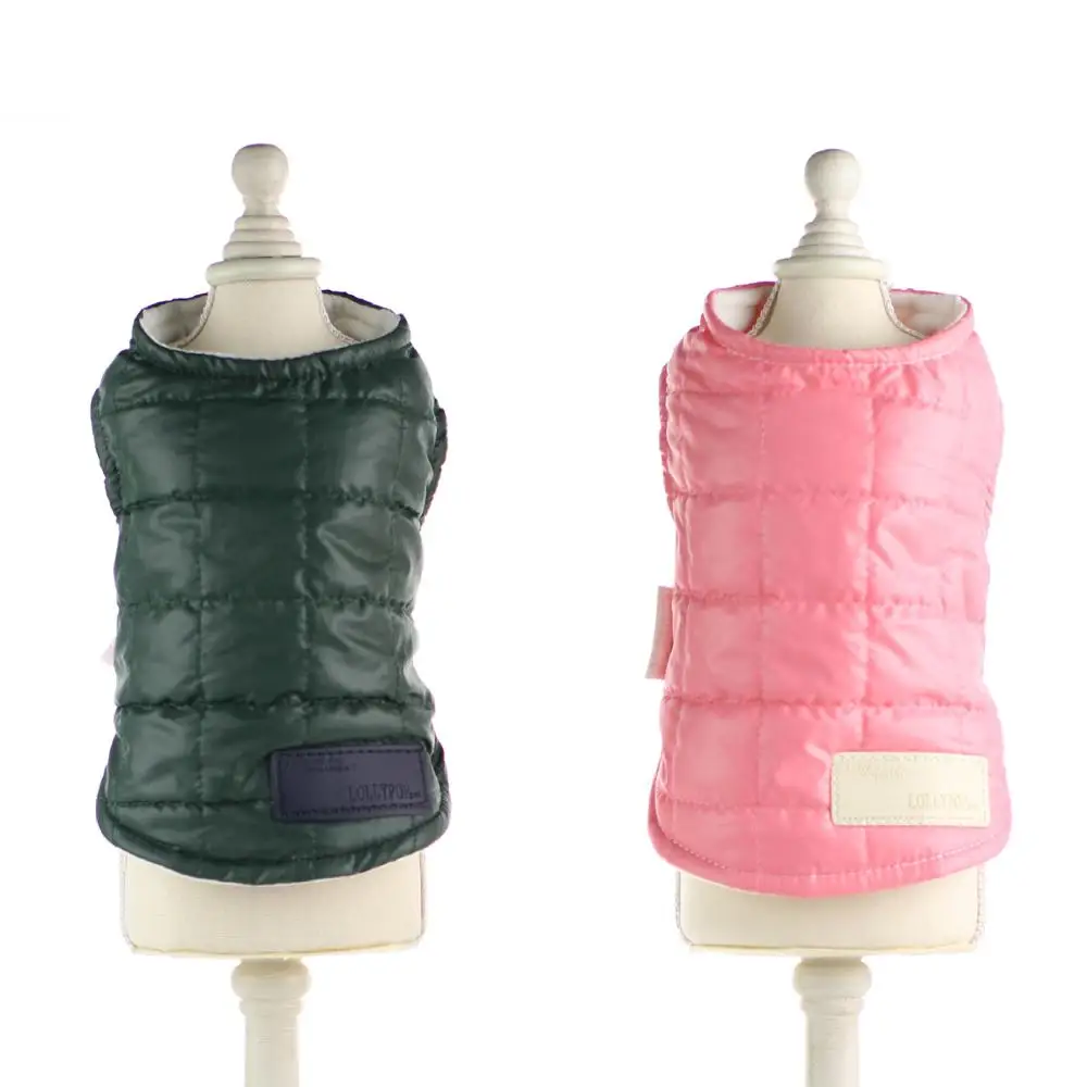 Winter Pet Dog Warm Vest Coat Solid Cat Puppy Jacket Pet Puppy Windproof Apparel 3 Colors