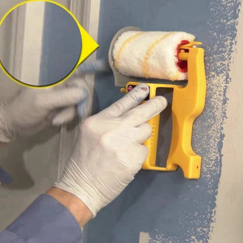 

Roller Brush Multiuse for Home Wall Ceilings DIY Clean-Cut Paint Edger Roller Wall Decorative Handle Tools Paint Brush