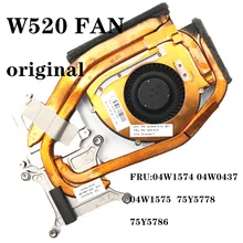 For Lenovo Thinkpad   W520 CPU Cooler Cooling Fan Heatsink FRU 04W1576 75Y5780 04W1577 04W0438 75Y5788