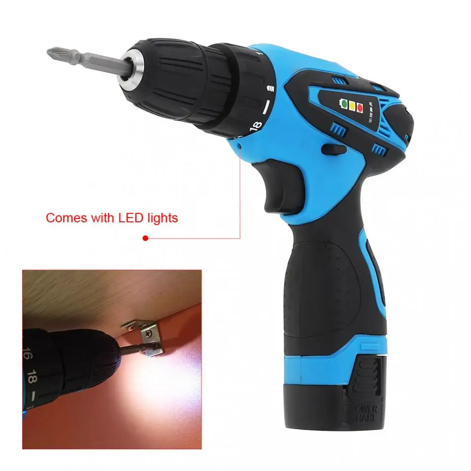 VOTO AC 100 - 240V Cordless 16.8V Electric Screwdriver with Li-ion Battery and Two-speed Adjustment Button | Инструменты