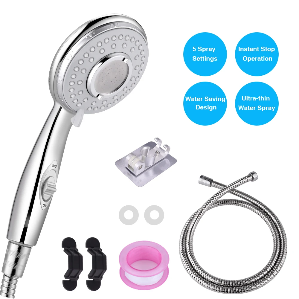 Лейка для душа из АБС-пластика с гибким шлангом 1 5 м режимов | Обустройство дома