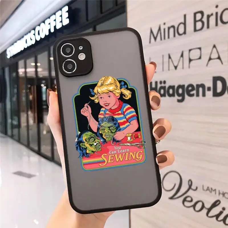 

Let's Summon Demons Graphic Phone Cases Matte Transparent for iPhone 7 8 11 12 s mini pro X XS XR MAX Plus cover funda