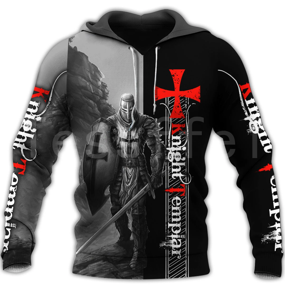 

Tessffel Newest Knight Templar Armor Jesus God Guard Cavalier Pullover Streetwear NewFashion 3DPrint Men/Women Funny Hoodies D-5