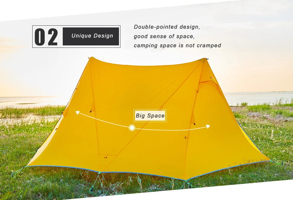 Asta gear Rainstorm 2 Сверхлегкая Пирамида палатка треккинг P ole палатка для двух человек Кемпинг ul палатка