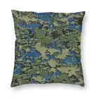 Синяя камуфляжная наволочка Alpha Zulu, декоративная армейская Военная камуфляжная подушка, наволочка, декоративная подушка для гостиной с принтом