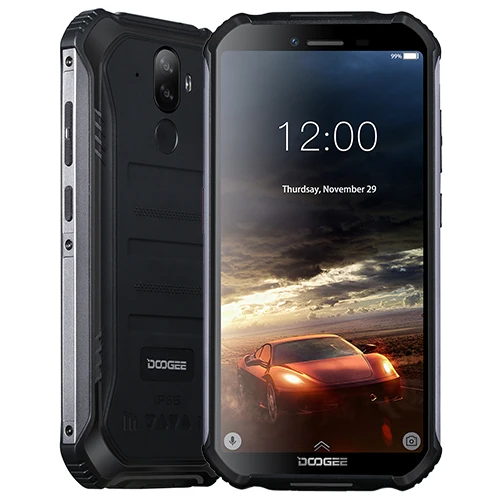 Черный DOOGEE S40 IP68/IP69K 4G прочный мобильный телефон 4650mAh Android 9,0 5,5 ''18:9 MT6739 четырехъядерный 3 ГБ 32 ГБ NFC Face ID LTE телефон - Цвет: Черный