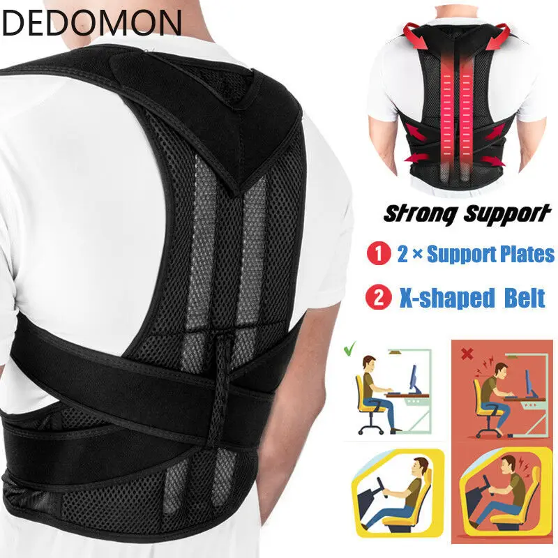Корректор осанки для магнитной терапии поддерживающий пояс на плечо подтяжки и