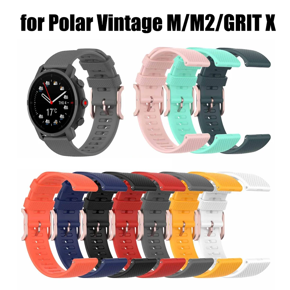 

Силиконовый ремешок для Polar Vantage M2, браслет, ремешок для часов, Мягкие Ремешки, сменный силикагель, Одноцветный ремешок