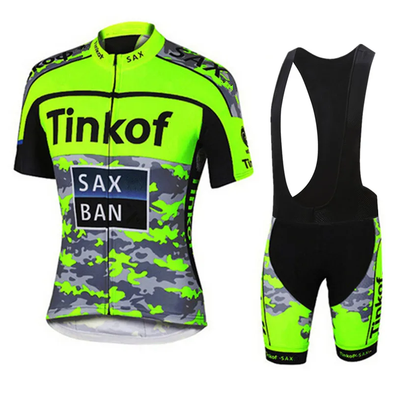 2018 Tinkoff Мужская одежда для велоспорта с коротким рукавом спортивная активного