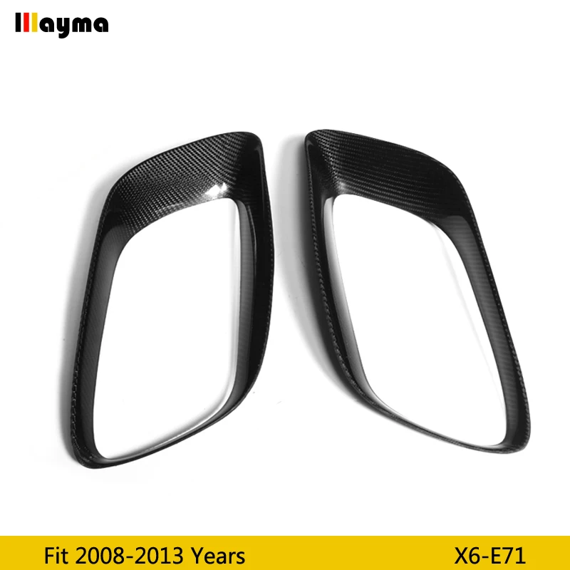 Углеродного волокна глушитель выхлопной трубы углеродного декоративная рамка