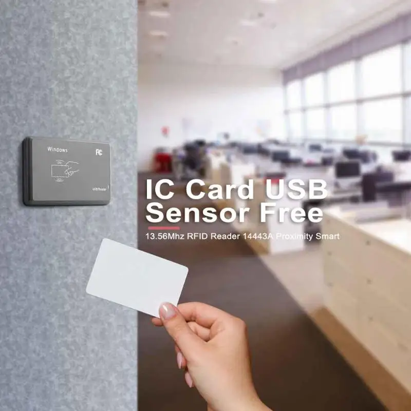 13 56 МГц/125 кГц RFID считыватель 14443A/EM4100 бесконтактная смарт карта IC USB сенсор