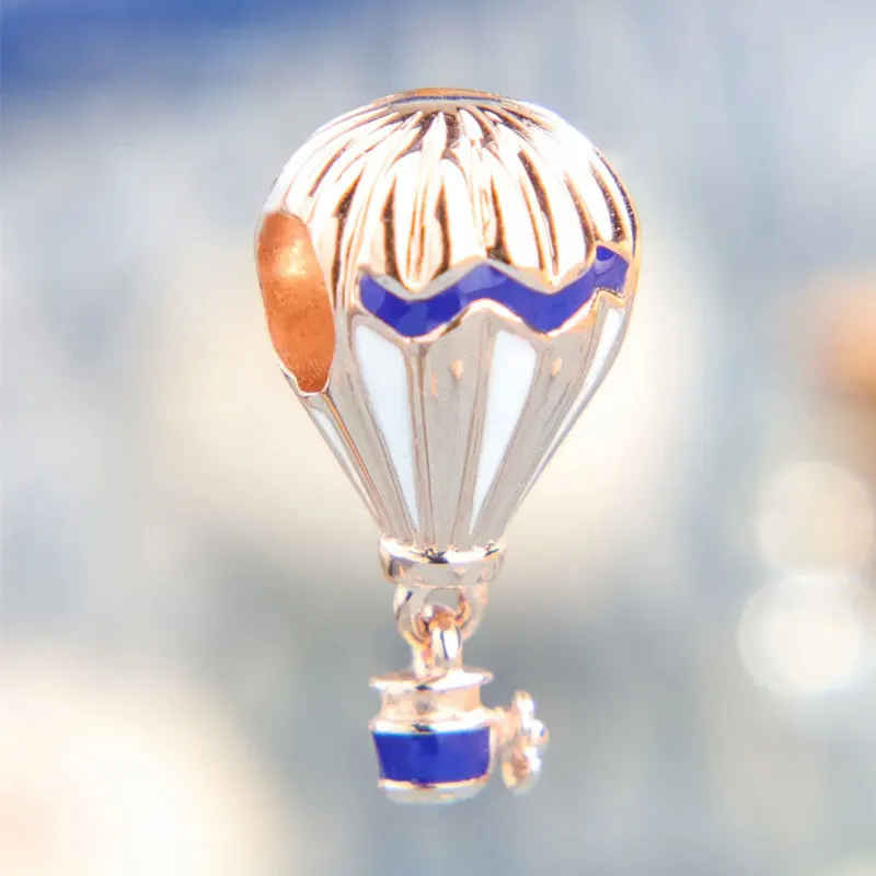 

Подвеска-шарик, подвеска серебряного, розового, золотого, голубого цветов, подвеска-Шарм, подходит для всех европейских ювелирных изделий Pandora, браслеты, ожерелья