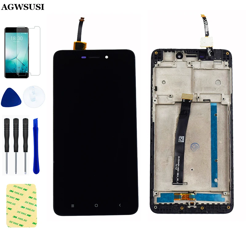

for Xiaomi Redmi 4A Redmi 4A pro prime Touch Screen Digitizer Sensor Glass + LCD Display Panel Module Assembly with Frame