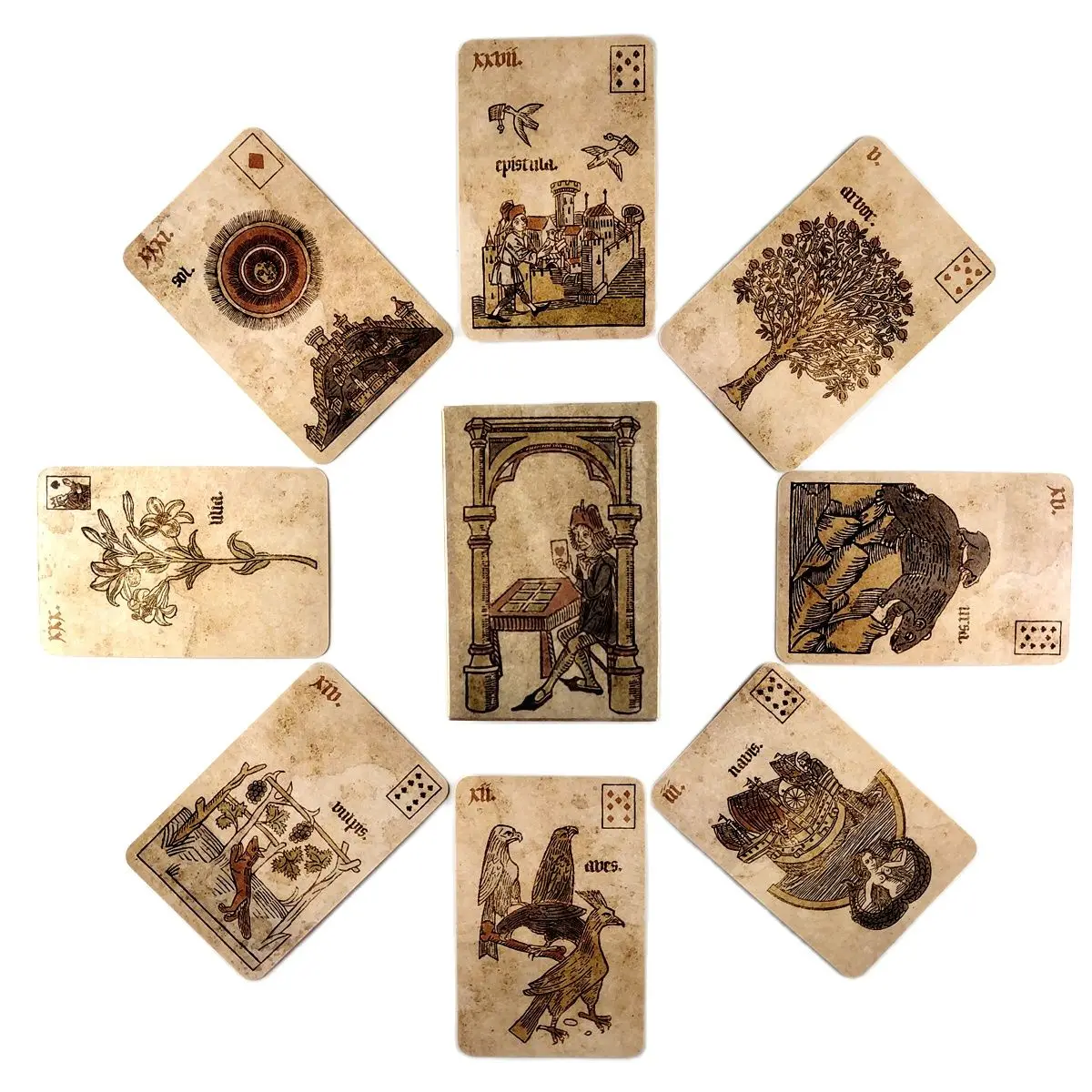 

2021 Latest Silson Lenormand Tarot Cards Full English For Guidance Divination Fate Tarot Deck Board Games For Friends Party36Pcs