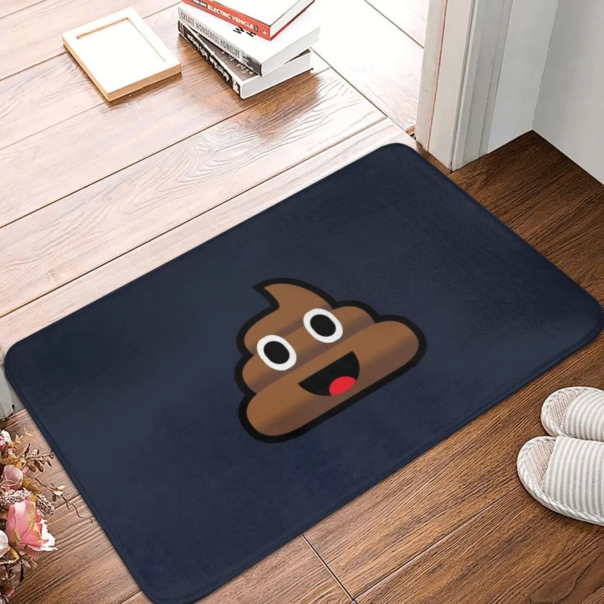 

Poop Doormat Carpet Mat Rug Polyester Non-Slip Floor Decor Bath Bathroom Kitchen Balcony 40*60