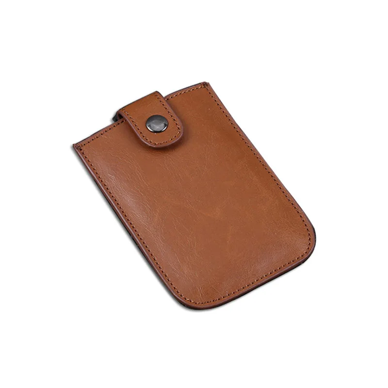 DIENQI Rfid Блокировка Анти-магнитный держатель для карт кошелек кожаный винтажный бизнес-держатель для банковской Кредитной Карты Чехол тонкий держатель для карт чехол - Цвет: Coffee