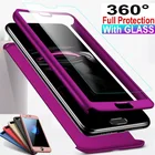 Чехол на весь корпус 360 градусов для Samsung J3 Pro J120 J320 J1 ACE PC + Чехлы из закаленного стекла для Galaxy J2 Pro J2 Prime Grand Prime Plus бампер