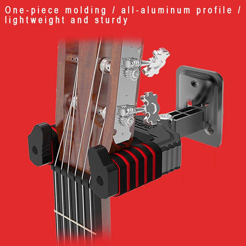 

Gravity Auto Lock Guitar Hanger Guitar Musical Instrument Wall Mount Ukulele Holder ALS88