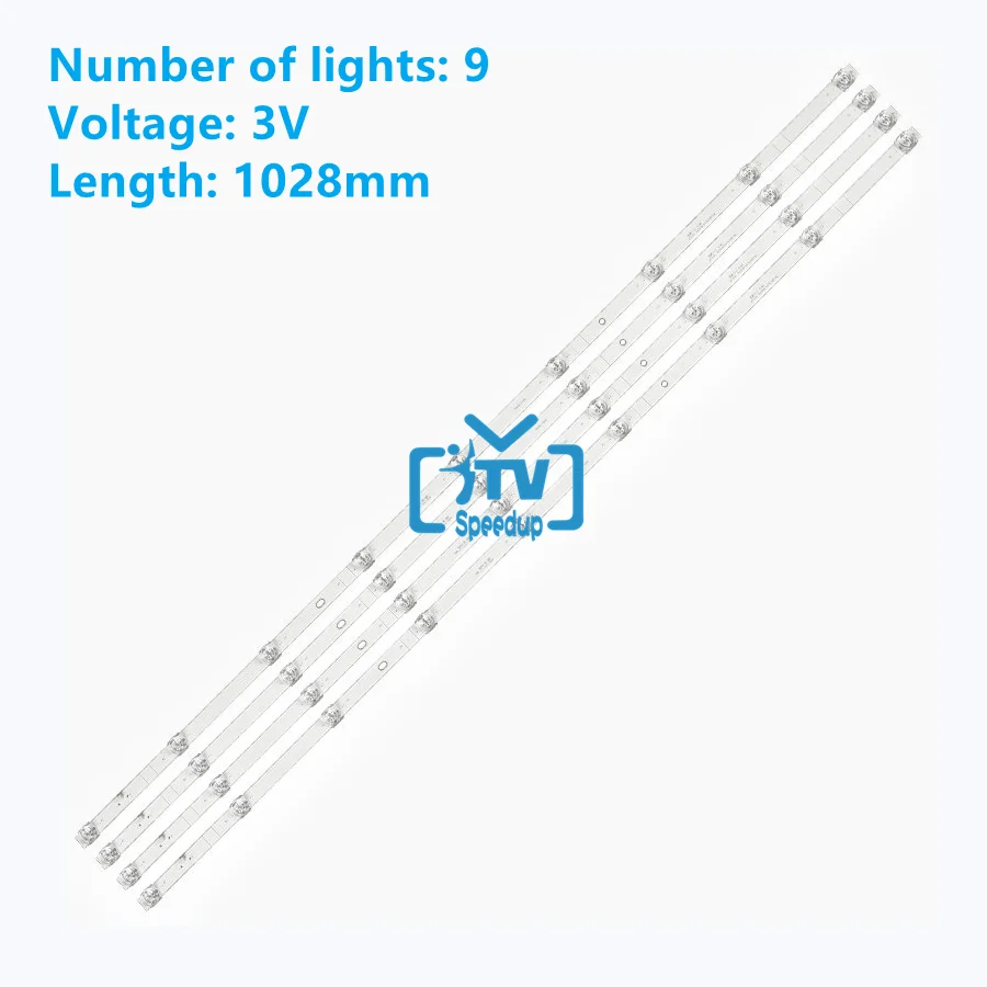 4PCS LED Backlight strip for UN55NU7095G UN55NU7095G_4X9_2W_MCPCB 14MM_V0 E47