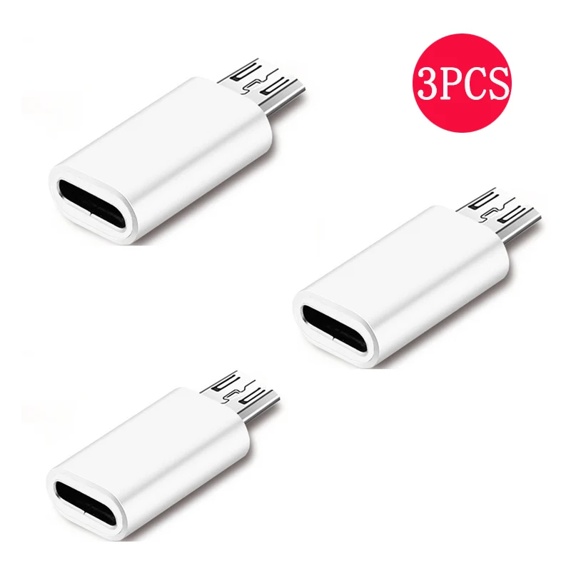 3 шт. адаптер Type-c на Micro USB для Samsung Xiaomi Mi6 Mi5 Sync устройство Android зарядное конвертер